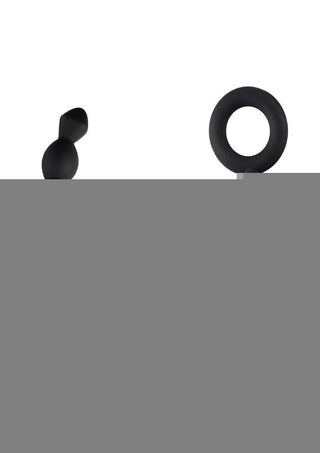 Anal Adventures Platinum Silicone Beginner Anal Beads - Black