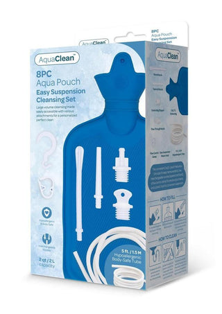 Aquaclean Aqua Pouch Enema Cleaning - Blue - Set