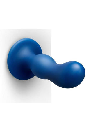 B-Vibe Milk Curved Anal Trainer with Tapered Tip and Suction Cup