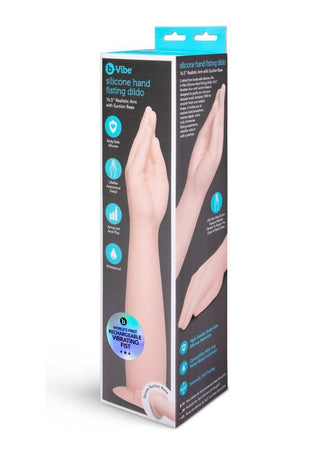 B-Vibe Silicone Hand Fisting Dildo - Vanilla