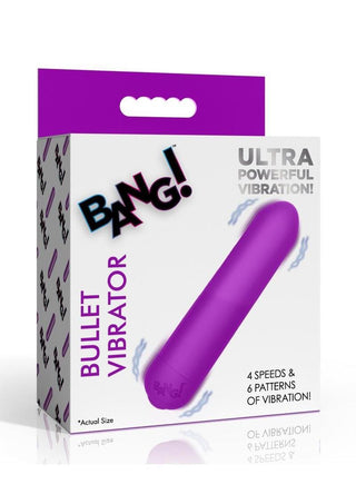 Bang Bullet Rechargeable Silicone Vibrator - Purple