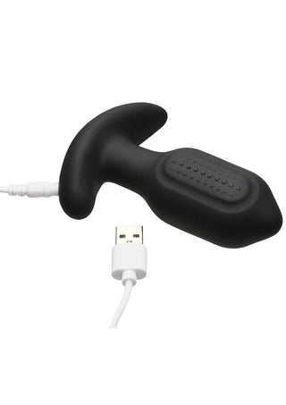 Bang! Bumpy Vibrating Rechargeable Silicone Butt Plug