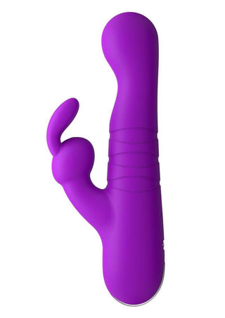 Bang! Thrusting Rechargeable Silicone Rabbit Vibrator