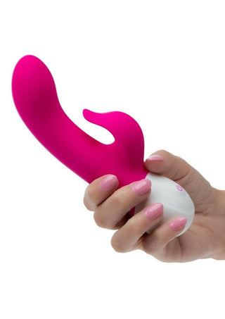 Basic Essentials Rechargeable Dual Pleaser Rechargeable Silicone Vibrator