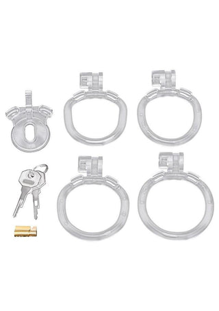 Blueline Acrylic See Thru Mini Cock Micro Chastity Cage