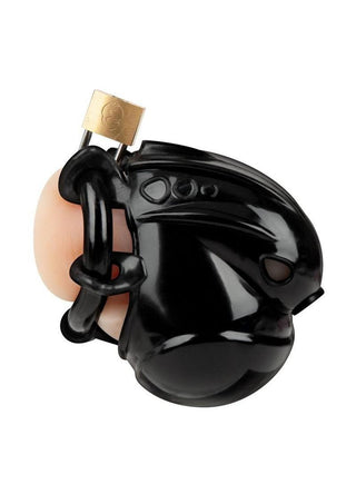 Blueline Full Restraint Silicone Cock and Balls Chastity Device 100% Coverage