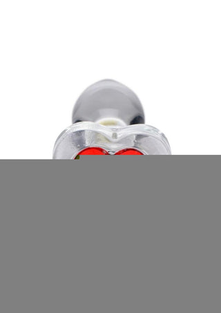 Booty Sparks Red Heart Glass Anal Plug