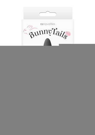 Bunny Tails Mini Silicone Butt Plug - Pink Fur - Black/Pink