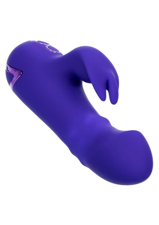California Dreaming Summer Lovin' Haight Ashbury Hottie Rechargeable Silicone Dual Stimulating Vibrator - Purple