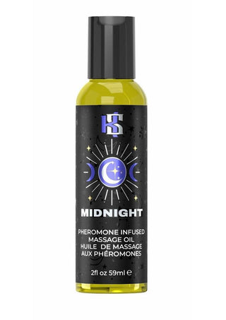 Celestial Collection Pheromone Massage Oil - Midnight - 2oz