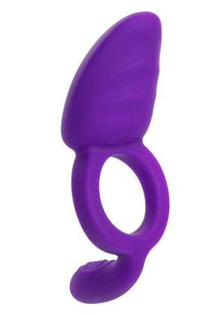 Closer Intimate Rechargeable Silicone Cock Ring Passion - Purple