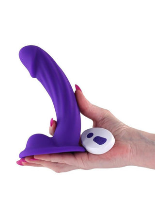 Colours Curve Silicone Vibrating Dildo with Remote Control