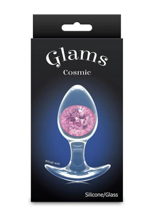 Cosmic Glams Silicone Anal Plug - Pink - Medium
