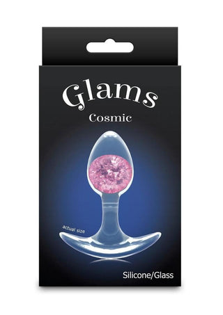 Cosmic Glams Silicone Anal Plug - Pink - Small