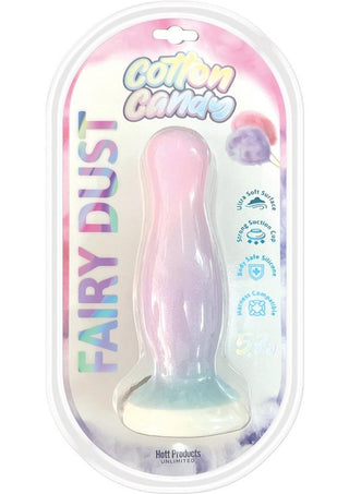 Cotton Candy Fairy Dust Mini Silicone Dildo - Multicolor