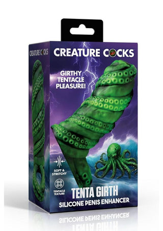 Creature Cocks Tenta Girth Silicone Penis Enhancer - Black/Green