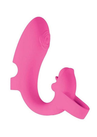 Desire Rechargeable Silicone Finger Massager - Pink