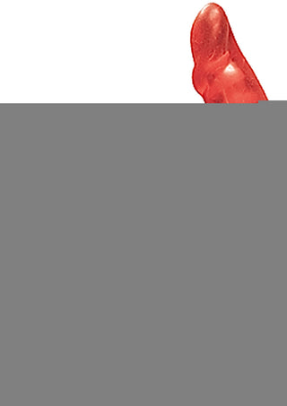 Double Penetrator Ultimate Cock Ring with Vibrating Dildo - Red