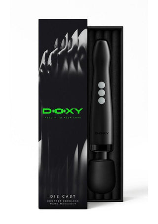 Doxy Die Cast 3 Rechargeable Compact Cordless Body Wand - Matte Black