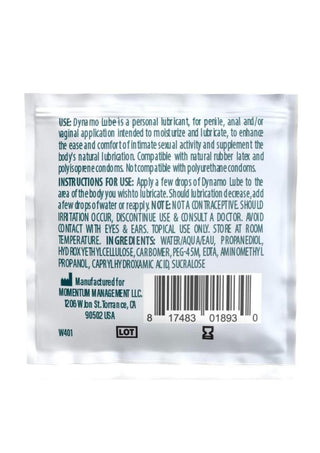 Dynamo Lube Water Based Formula Foil