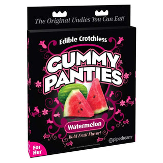 Edible Crotchless Gummy Panties - Watermelon - Green