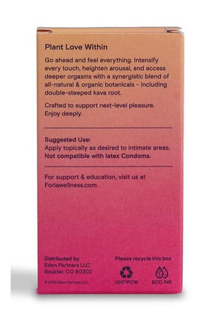 Foria Awaken Arousal Oil with Organic Botanicals