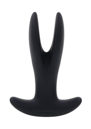 Gender X Spread The Love Rechargeable Silicone Vibrating Anal Plug with Remote Control - Black