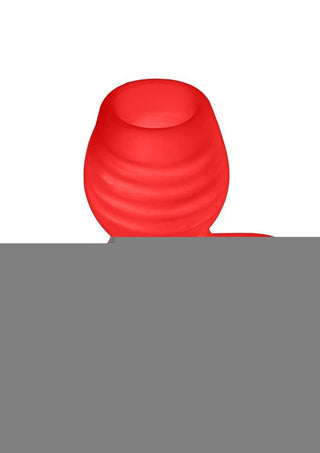 Glowhole 1 Hollow Buttplug with Led Insert - Small - Red Morph - Red - Small