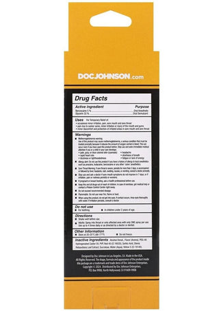 Goodhead Deep Throat Oral Anesthetic Spray - Mango