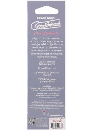 Goodhead Pout Perfection Lip Balm .50oz - Cherry Limeade