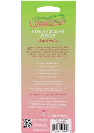 Goodhead Pussy Licker Spray - Watermeon
