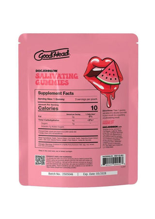 Goodhead Salivating Gummies (3pcs Per Pouch) - Watermelon - Bulk
