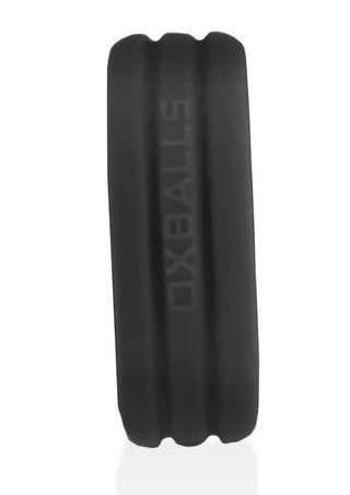 Hunkyjunk Roto Grooved Gripper Ribbed Cockring - Black Fog