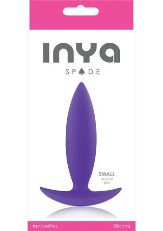 Inya Spade Silicone Butt Plug - Purple - Small