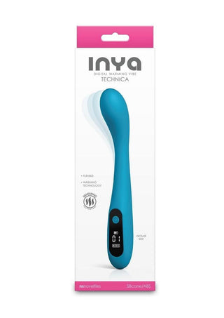 Inya Technica Rechargeable Silicone G-Spot Vibrator - Blue