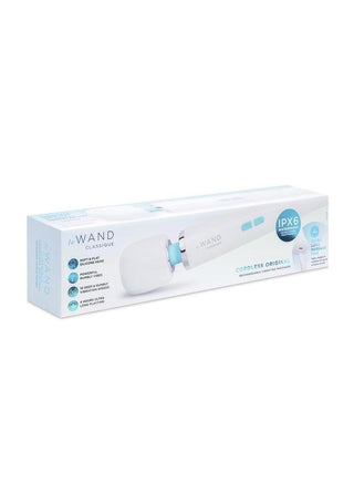 Le Wand Classique Rechargeable Silicone Wand Massager - White