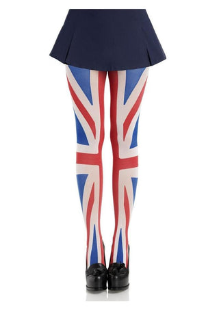 Leg Avenue Union Jack Opaque Tights - Multicolor - One Size
