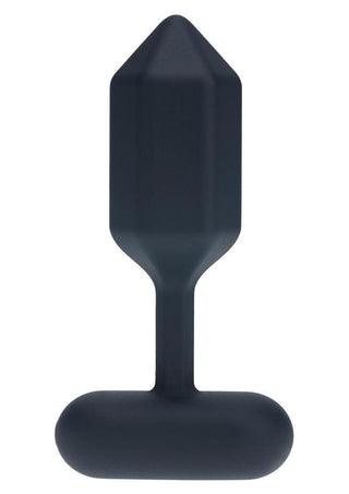 Levelz Hexagonal Vibrating Silicone Rechargeable Anal Plug - Black - Large