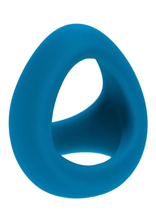 Levelz Soft Tri O Silicone Cock Ring - Teal