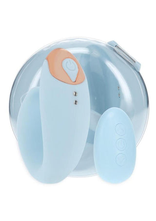 Loveline Darling Daydream 10 Function Rechargeable Silicone G-Spot and Clitoral Vibrator - Blue