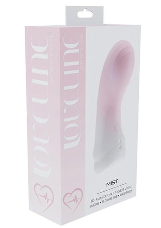Loveline Mist 10 Function Rechargeable Silicone Finger Vibrator - Pink