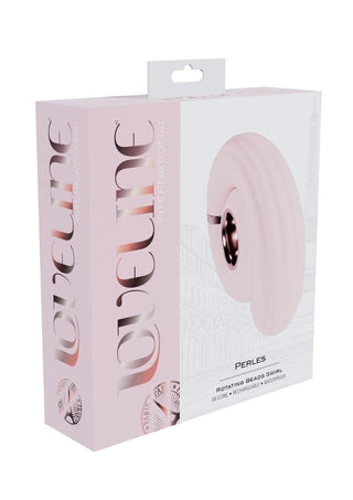 Loveline Perles Rotating Beads Swirl Rechargeable Silicone Vibrator - Pink