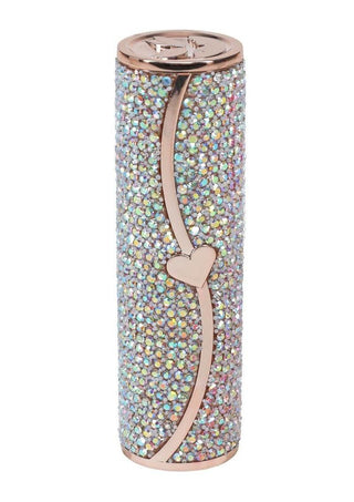 Loveline Sparkle Lipstick Rechargeable Silicone Vibrator with Interchangeable Heads