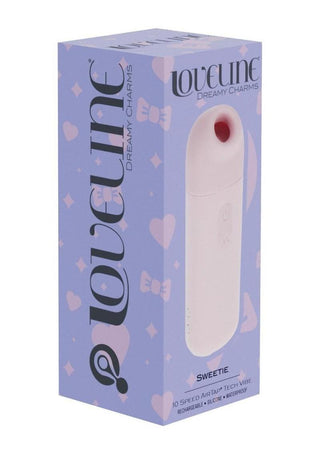 Loveline Sweetie Airtaptech 10 Function Rechargeable Silicone Clitoral Stimulator - Pink