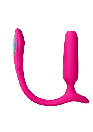 Lovense Lush Rechargeable App Compatible Silicone Vibrating Light Up Anal Plug