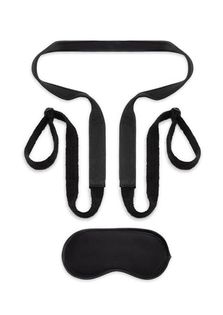 Lux Fetish Ride-Me Harness with Reins - Black
