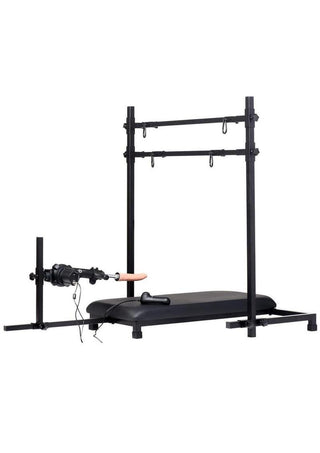 Master Series Breed Master Breeding Stand with Sex Machine - Black
