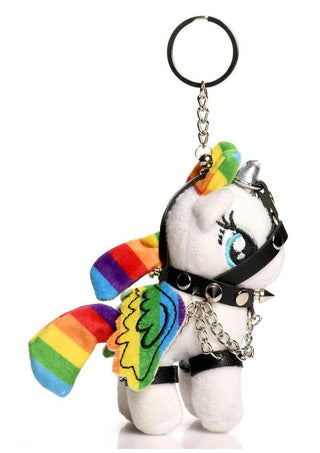 Master Series Prism Pearl Bondage Pony Keychain - Rainbow