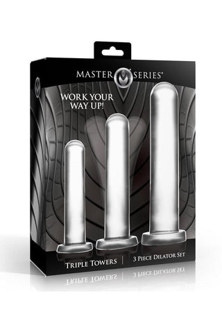 Master Series Triple Towers Dilator - Clear - 3 Piece/Set