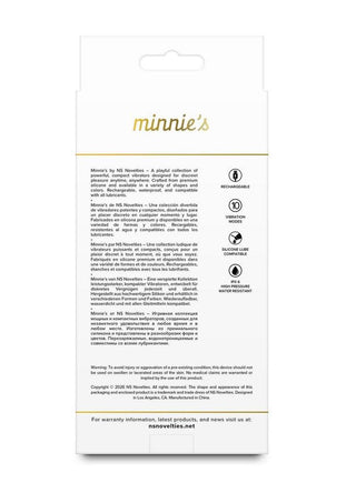 Minnie's Flick Rechargeable Silicone Plush Vibe